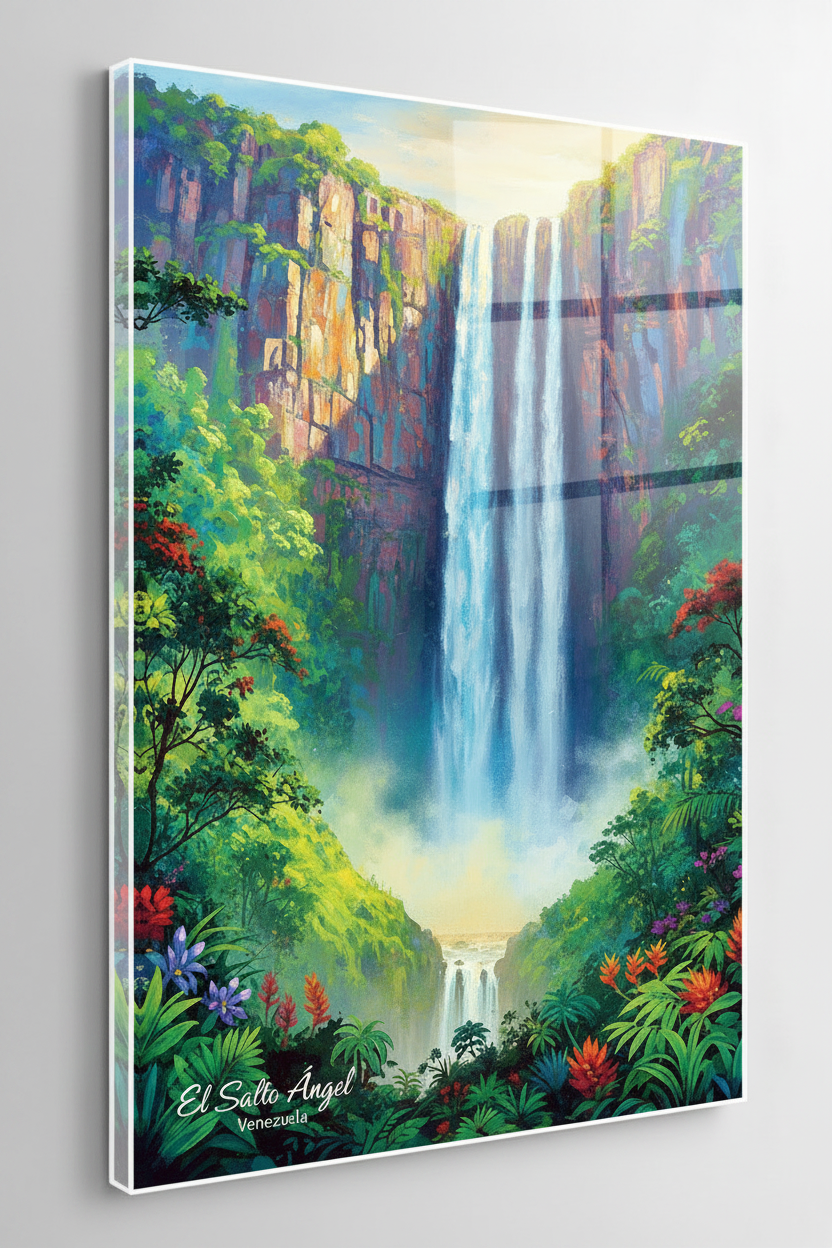 Angel Falls acrylic