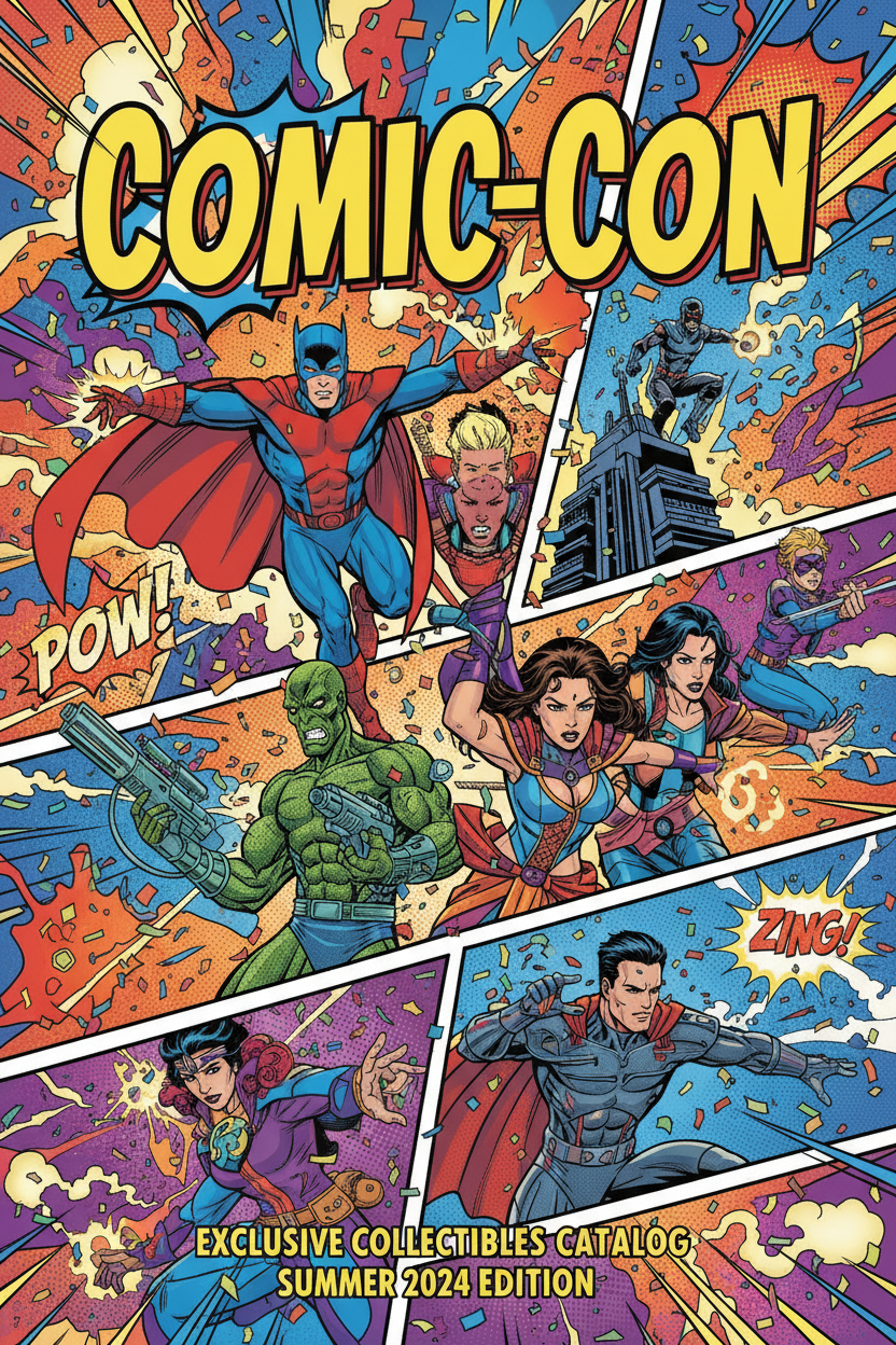 Comic-Con magazine catalog cover