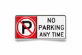 No Parking Aluminum Sign