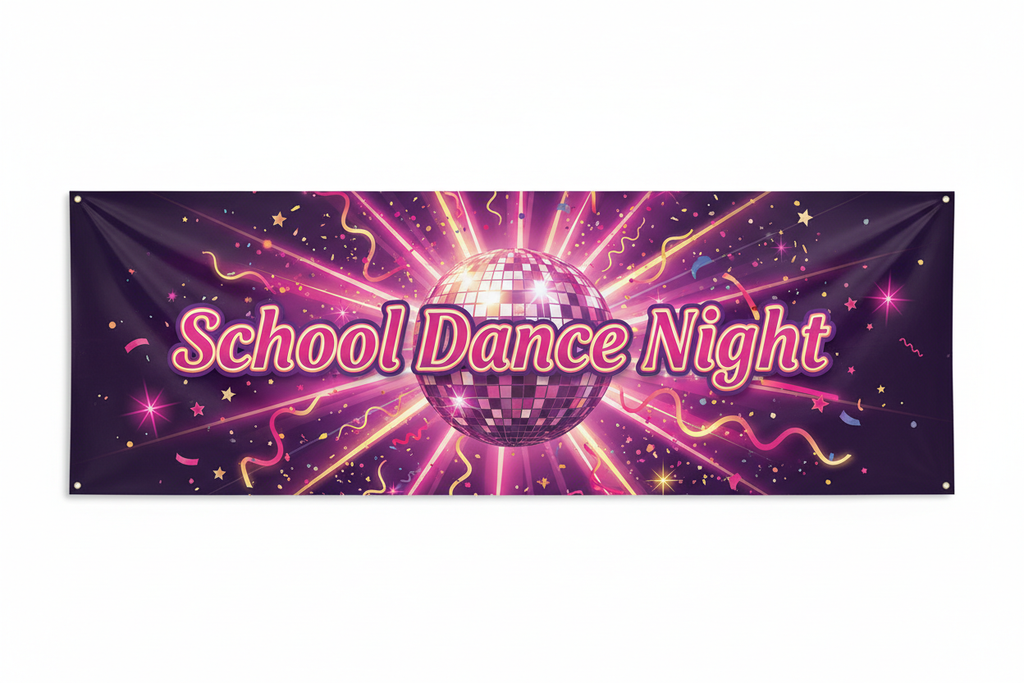 School Dance Night Banner